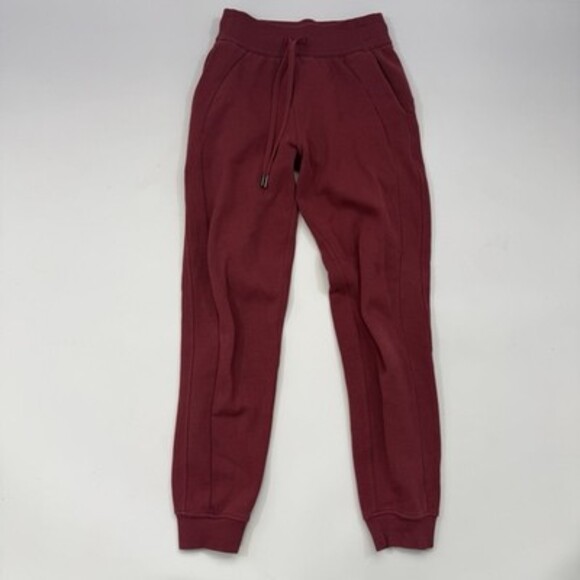 Lululemon Scuba High-Rise Jogger Full Length Wine/Merlot Sweatpants Sz 2 - Picture 2 of 11